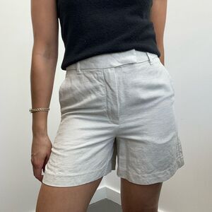 Wilfred Tan Linen Blend High Rise Straight Leg Chino Short Size 4 (tag size 6)